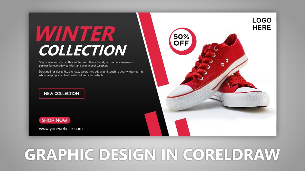 Banner Design in Coreldraw #design