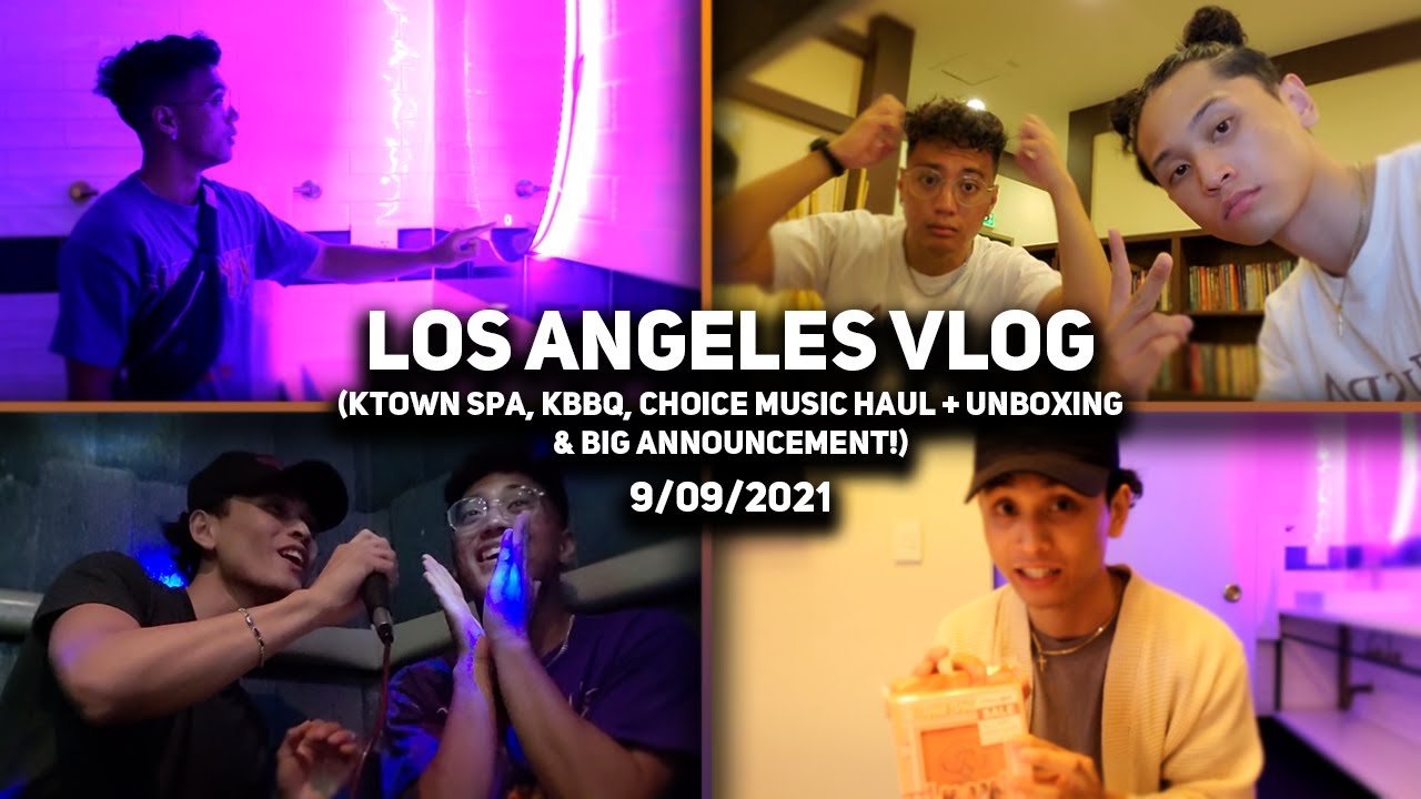 LOS ANGELES ROADTRIP | KTOWN SPA, KBBQ, KARAOKE, CHOICE MUSIC HAUL + UNBOXING & BIG ANNOUNCEMENT!!!