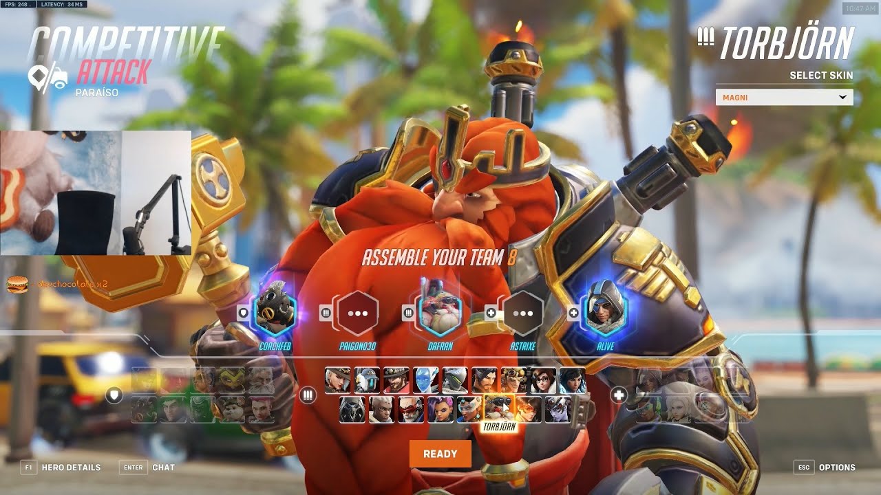 DAFRAN TORBJORN OVERWATCH 2 RANKED GAMEPLAY SEASON 1