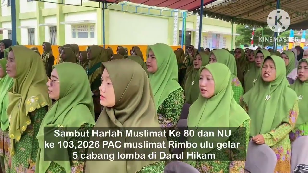 Sambut Harlah Muslimat Ke 80 dan NU ke 103,2026 PAC muslimat Rimbo ulu gelar lomba di Darul Hikam