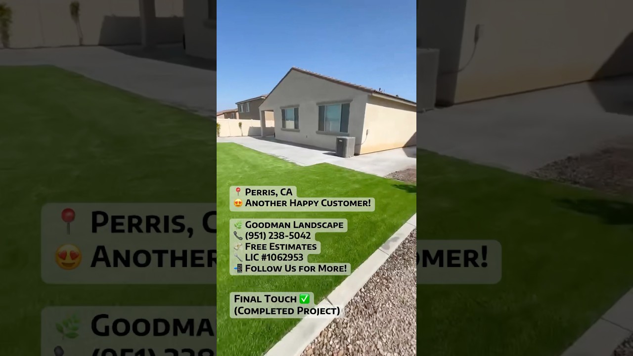 Completed front and backyard makeover in Perris, CA 