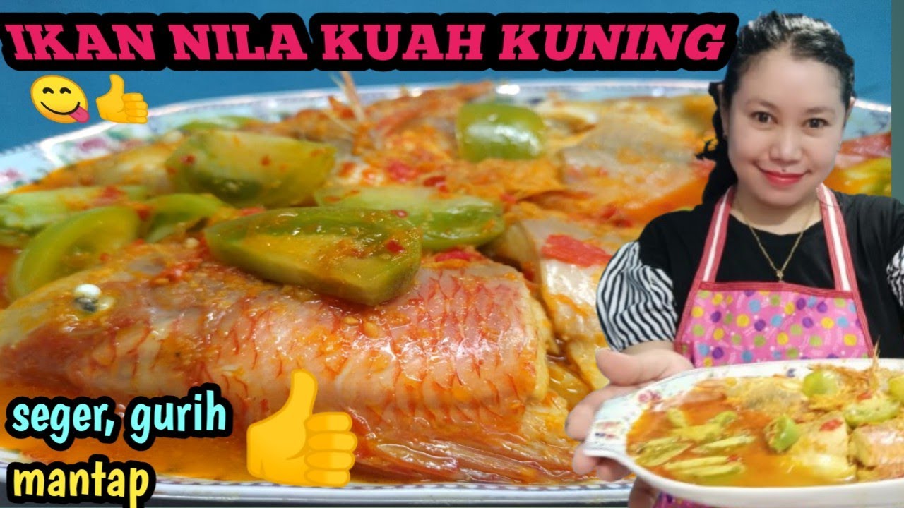 Resep ikan nila  kuah kuning enak || variasi masakan ikan bumbu kuning enak 