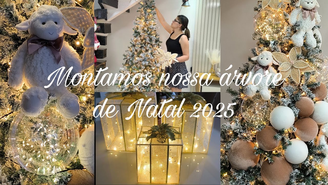 🎄NATAL iluminado 2025 | A árvore de NATAL mais LINDA!! que já montamos! 💖 | inspirações incríveis 