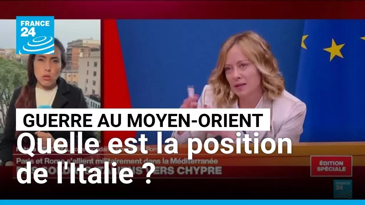 Guerre au Moyen-Orient : quelle est la position de l'Italie ? • FRANCE 24