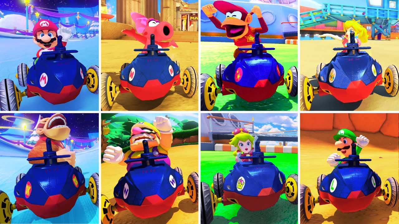 Every Character's Victory Animation | Steel Drivers Setup | Mario Kart 8 Deluxe