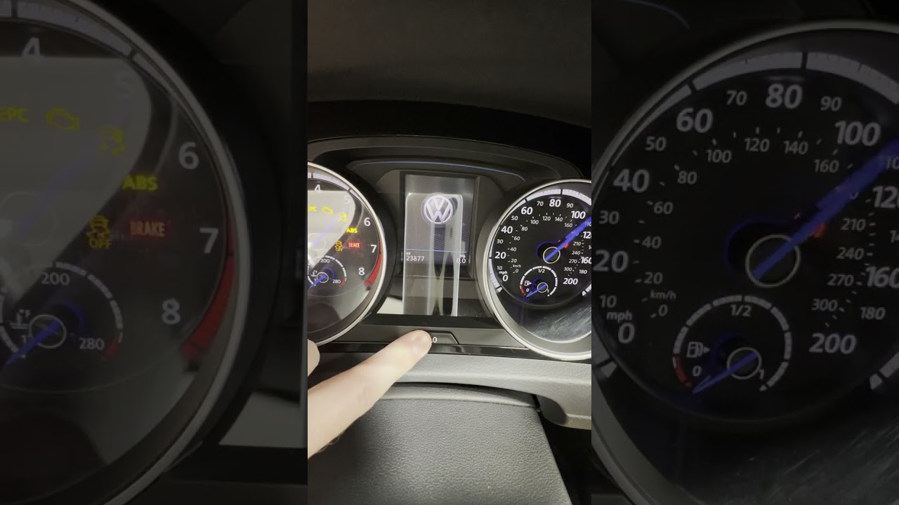 VW Golf Oil Life Reset 2015-2021 #shorts