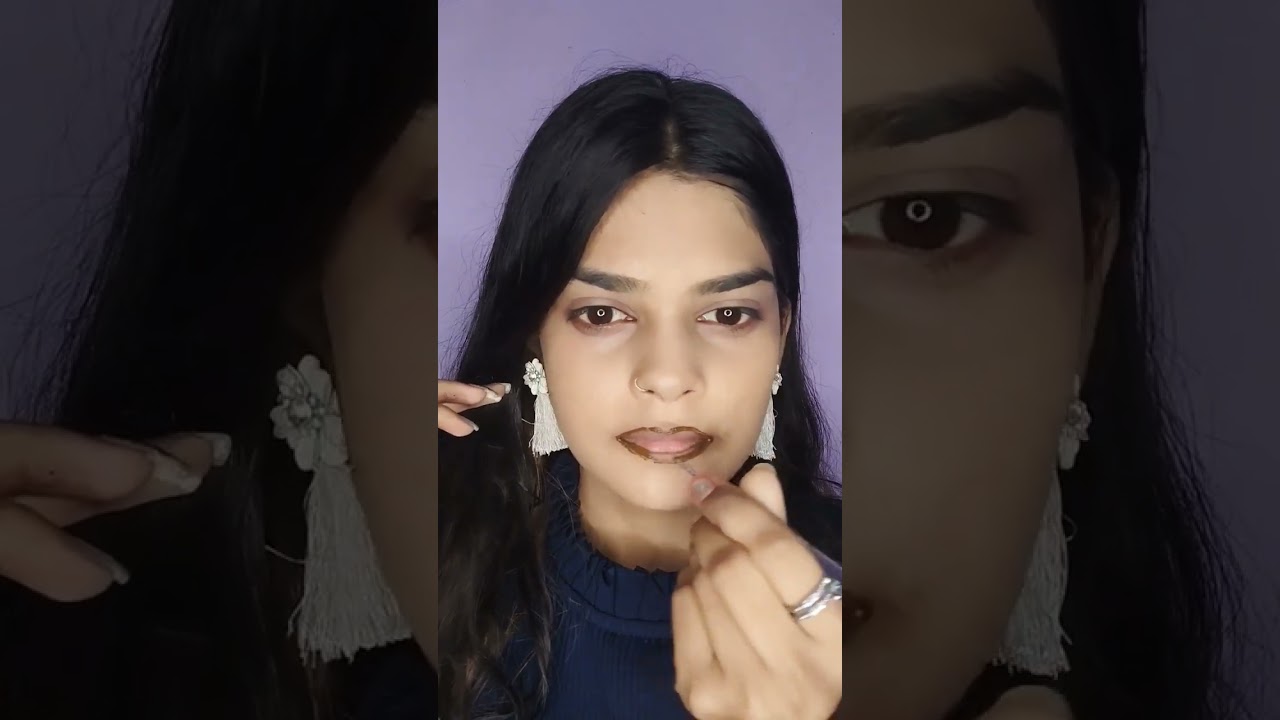 mehndi on lips 😖👄bahht bura hua #shortvideo #shorts #viral #trending #youtubeshorts #makeup #hacks