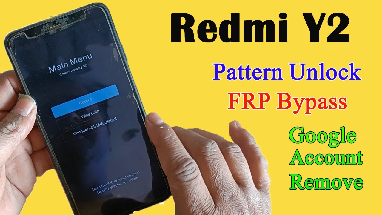 How To Unlock Redmi Y2 Pattern | Redmi Y2 Frp Bypass MIUI 12 | My Y2 Frp Bypass