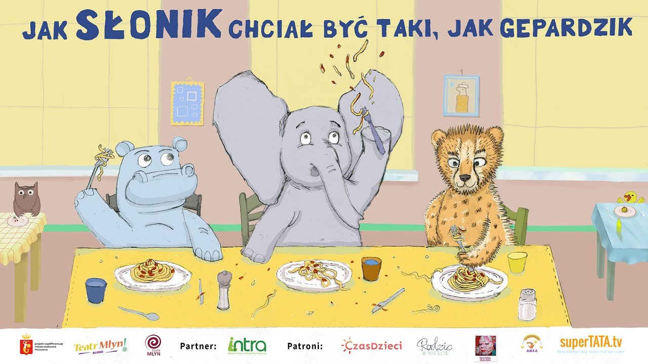 SŁONIK W PRZEDSZKOLU – cz. 4. Jak Słonik chciał być taki, jak Gepardzik – słuchowisko | Teatr MŁYN