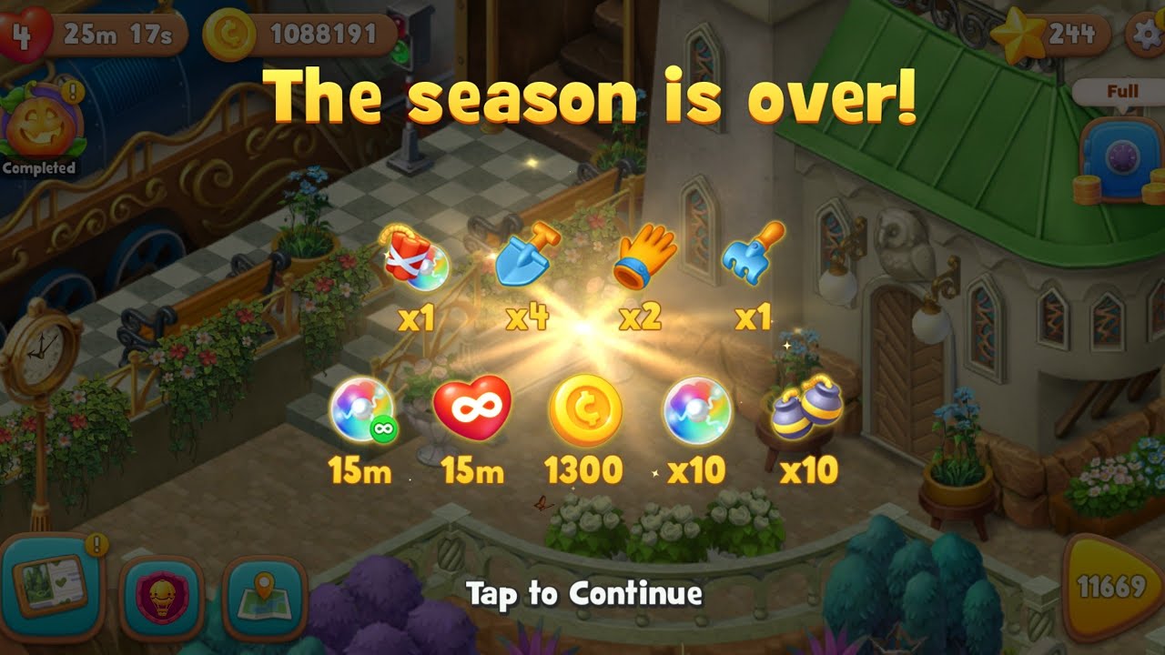 Gardenscapes Level 11667🥀. No Boosters used