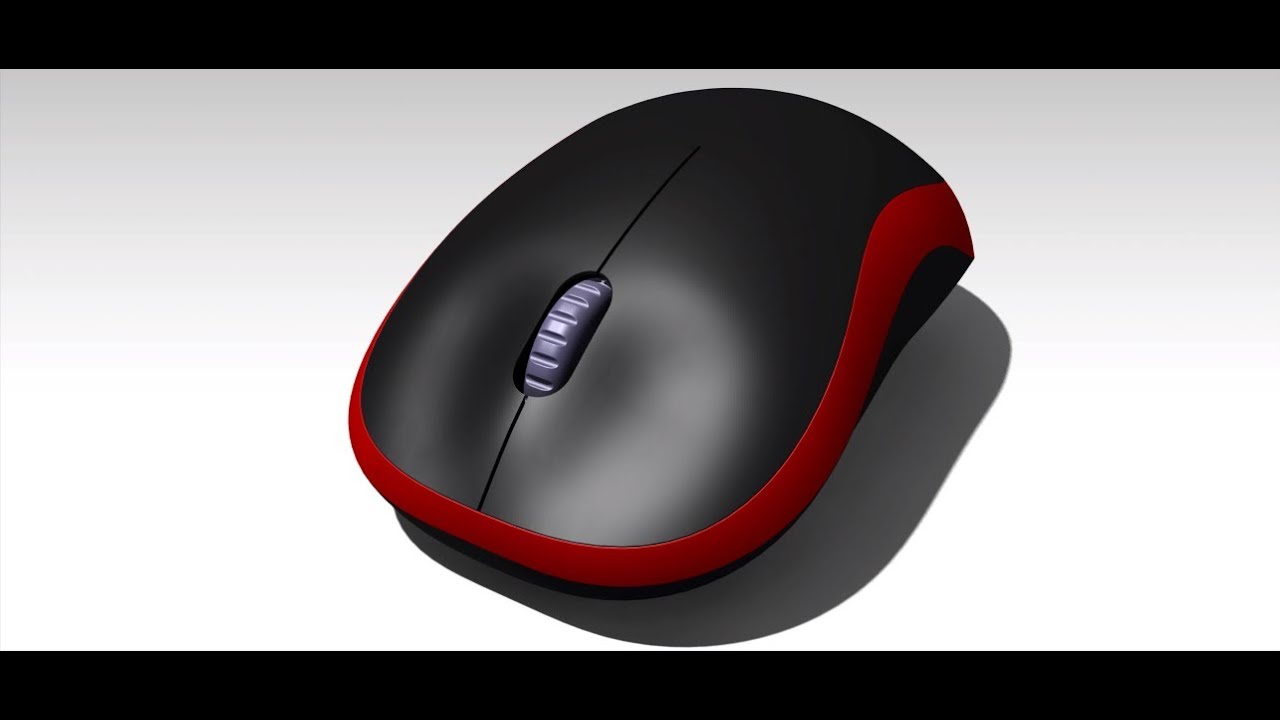 Catia Mouse Design with Complex Surfaces