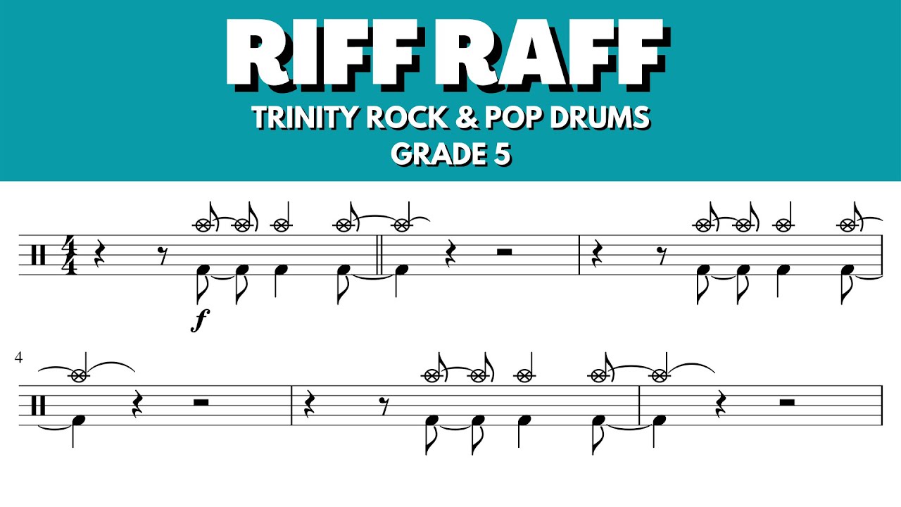 Riff Raff | Trinity Rock & Pop Drums | backing with click