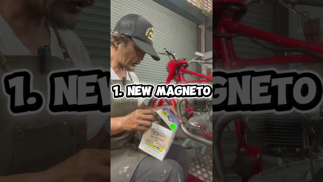 1952 Triumph Thunderbird 6T Magneto replacement and new carb installations