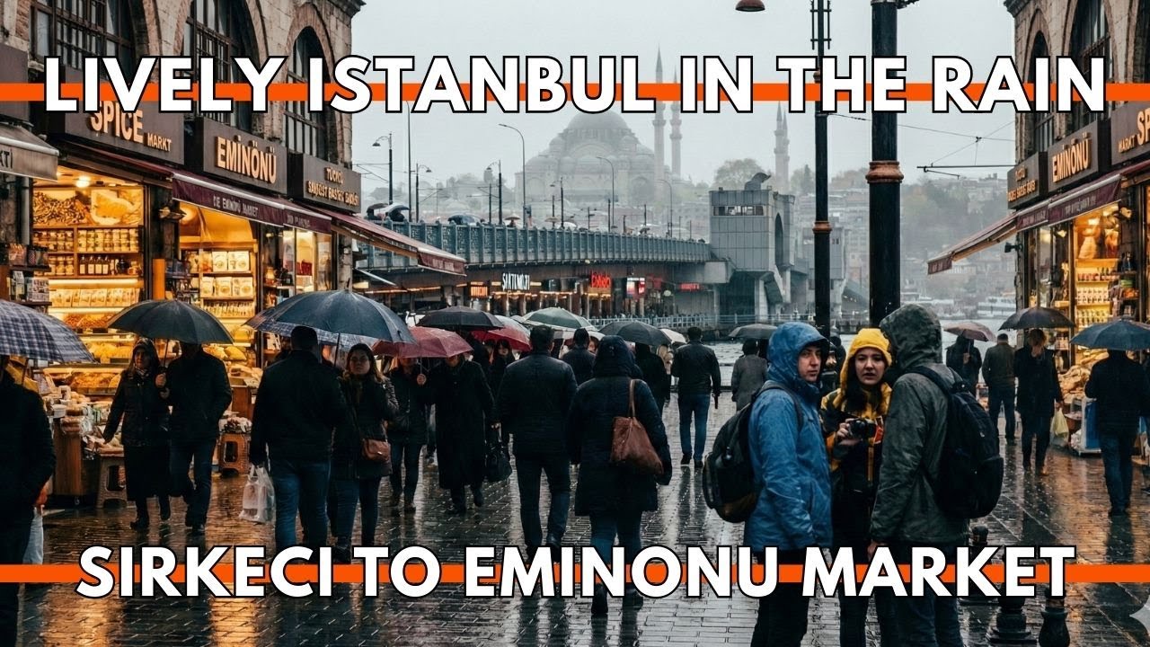 Istanbul Turkey 2026 4K | Eminönü Spice Bazaar to Sirkeci Walk Markets, Shops,Street Food ,Real Life