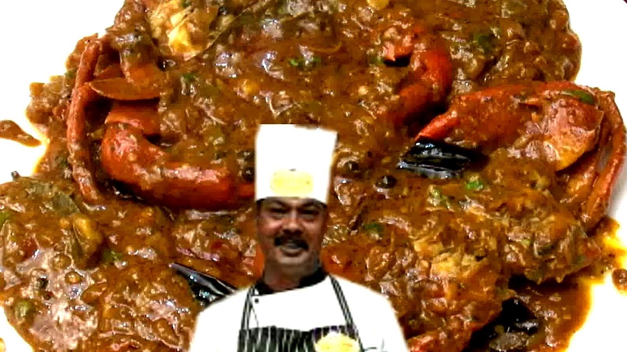 How to make Anjappar's Delicious chilli crab curry in tamil #crab