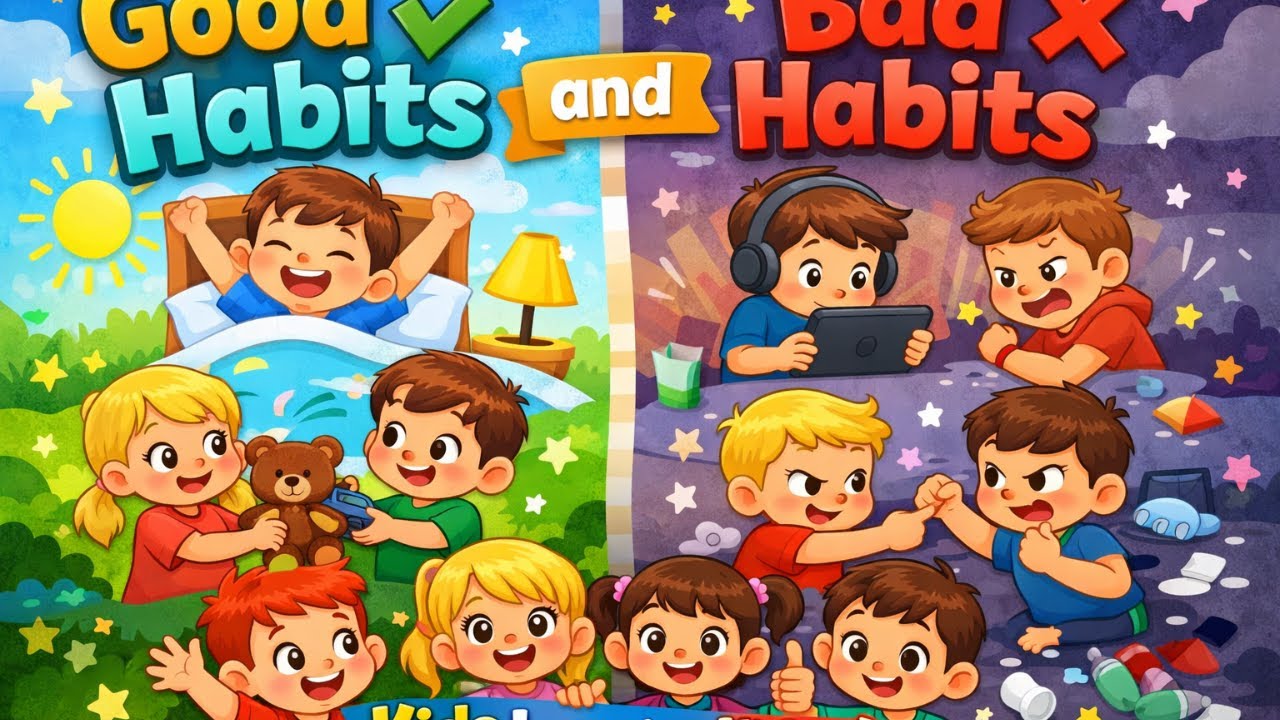 Good Habits vs Bad Habits for Kids | Easy Learning| Smart Spark Kids