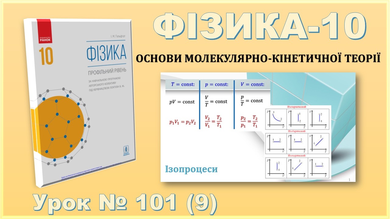 ФІЗИКА-10 | Урок 101 (9) | Ізопроцеси