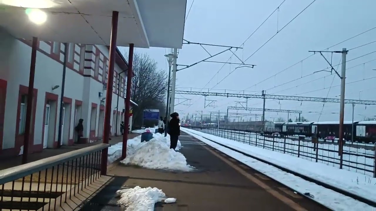 ACTIVITATE FEROVIARA IN STATIA CHITILA - TRAINS ROMANIA 4K