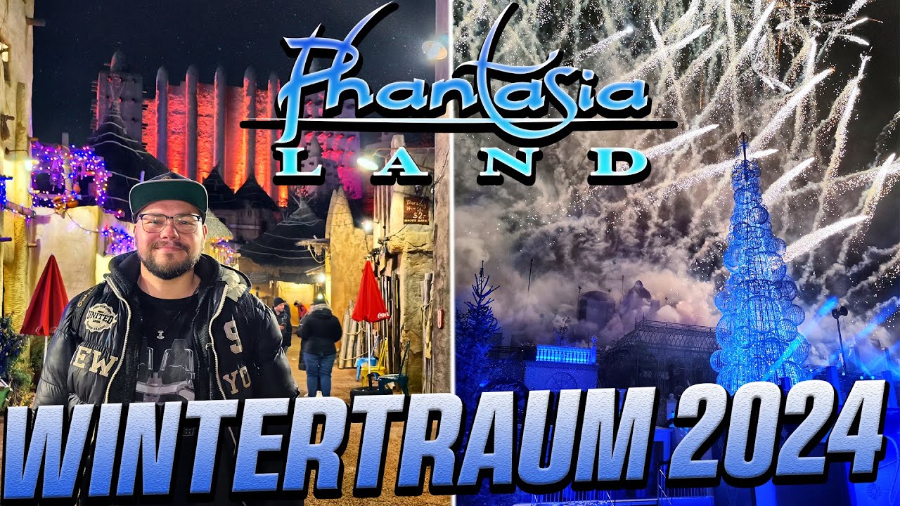 PHANTASIALAND Wintertraum Vlog  2024 - Meine erste TARON Nachtfahrt | Phantasialand