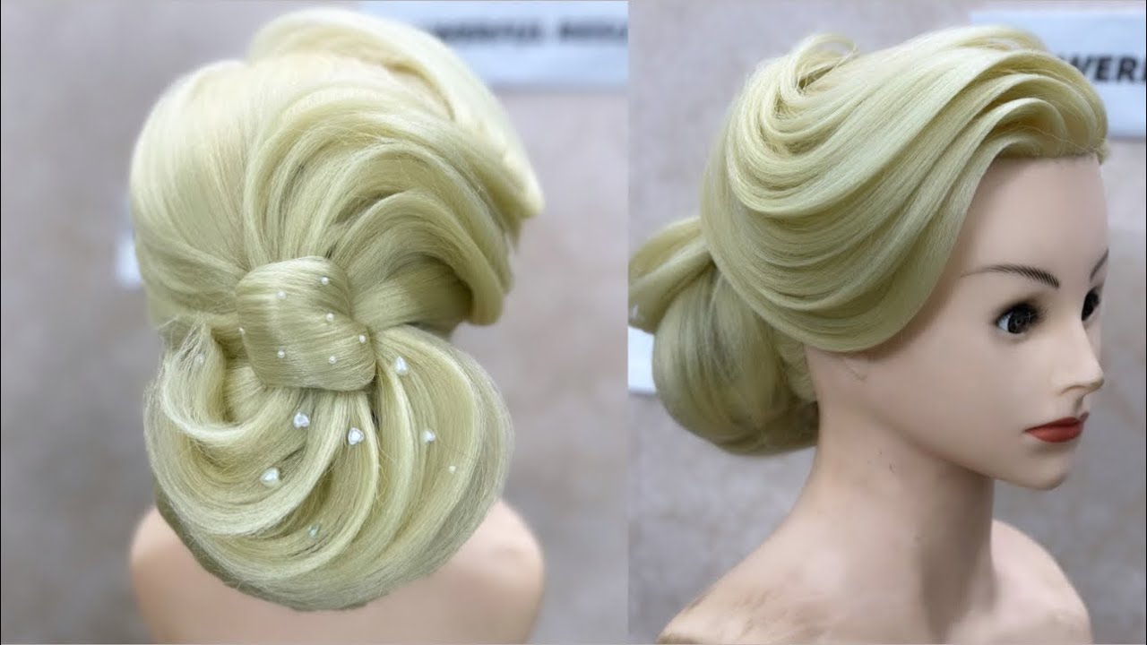Creative bun hairstyle tutorial step by step #jazzsarahairacademy