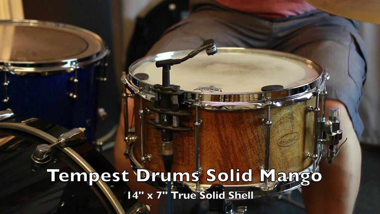 Tempest Handmade Drums - True Solid Mango Snare 14