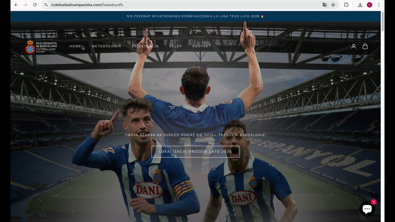 Jak zapisać się na RCD Espanyol de Barcelona Football Camp 2026 | Instrukcja krok po kroku