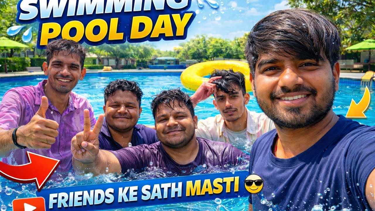 Holi ke din gye swimming pool yaha jo hua vo dekho 🫠