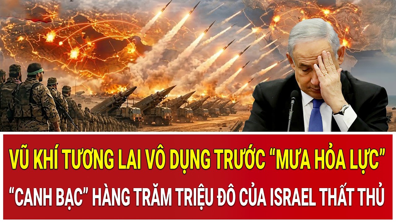 Vũ khí tương lai vô dụng trước “mưa hỏa lực”: “Canh bạc” hàng trăm triệu đô của Israel thất thủ