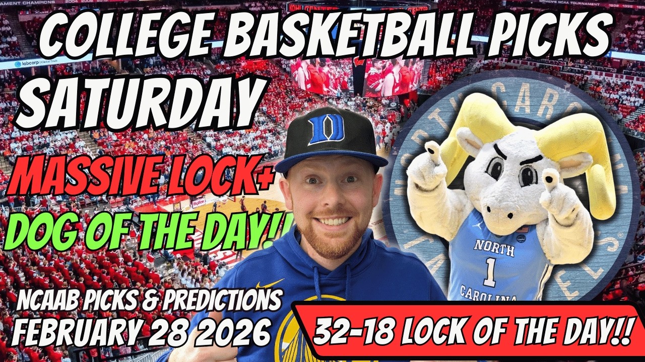 College Basketball Picks Today Saturday 2/28/2026 | Free NCAAB Best Bets, Props, and Predictions
