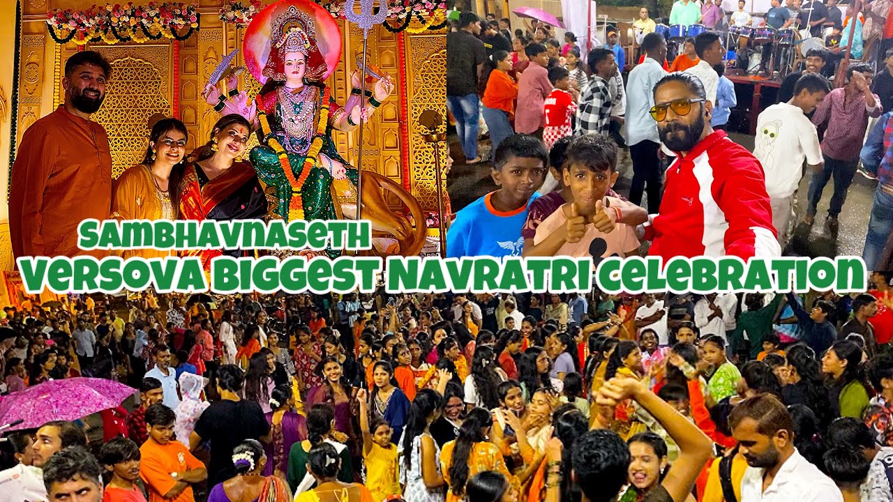 Versova big Navratri garba Celebration 2025|sai ganesh mandir Navratri | lifeofjitenanuvlogs