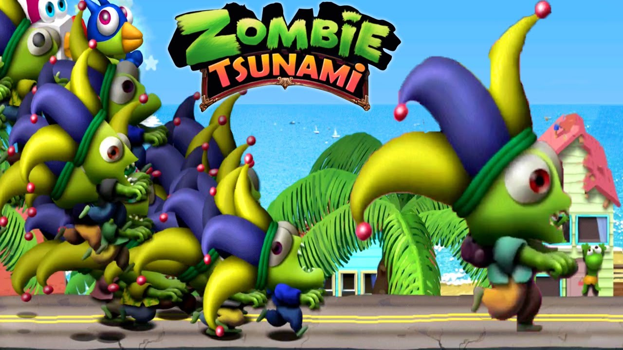 Zombie tsunami - Zombie jesters staged a race to survive Gameplay