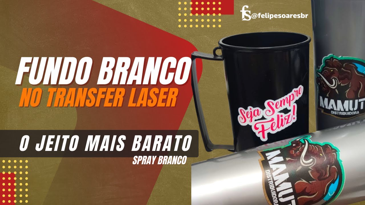 FUNDO BRANCO NO TRANSFER LASER - O JEITO MAIS BARATO!