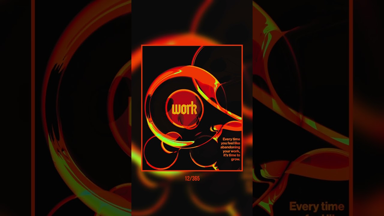 Work Time #posterchallenge #posterdesign #graphicdesigner #365dayschallenge