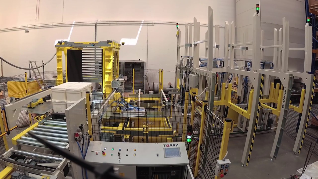 Pallet turner - TOPPY MASTER INVERTER with blade (buckets conical-shaped)