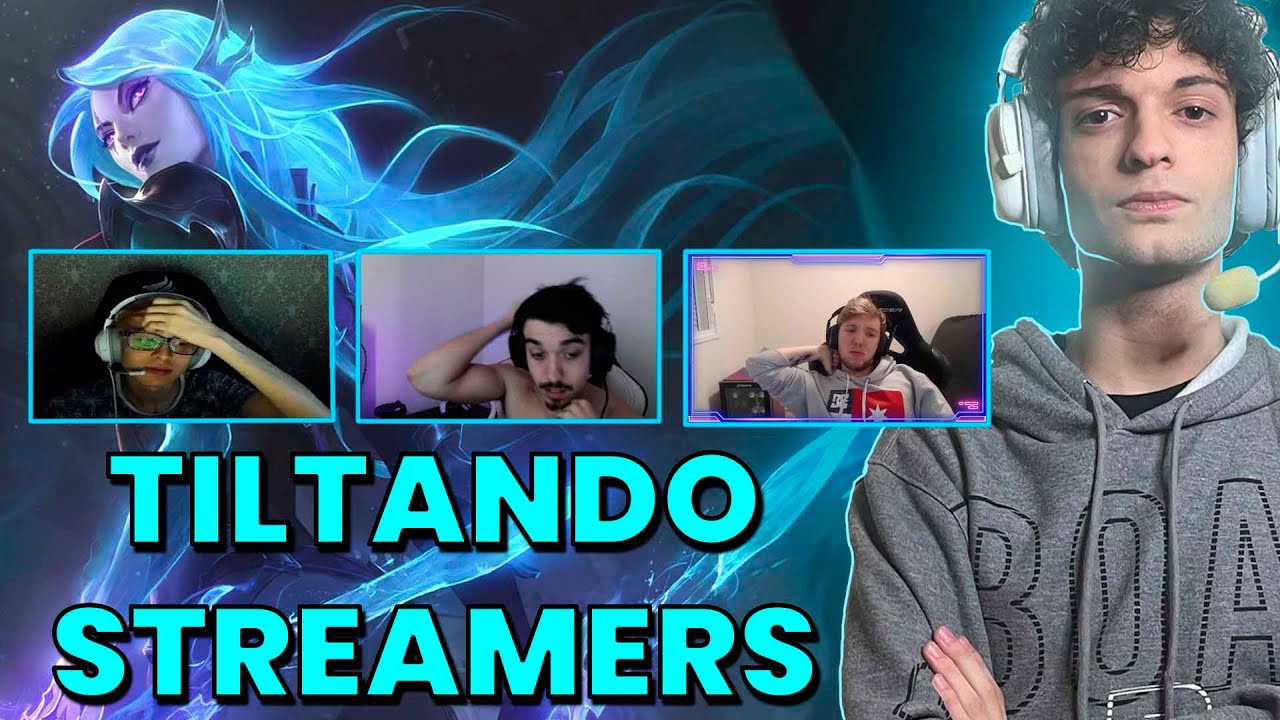 TILTANDO OS STREAMERS EM UMA SÓ PARTIDA 😂