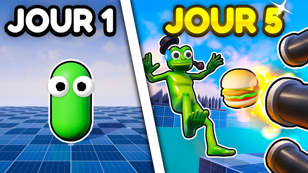 Je CRÉE un JEU IMPOSSIBLE en 7 JOURS ! (Devlog 1/2)
