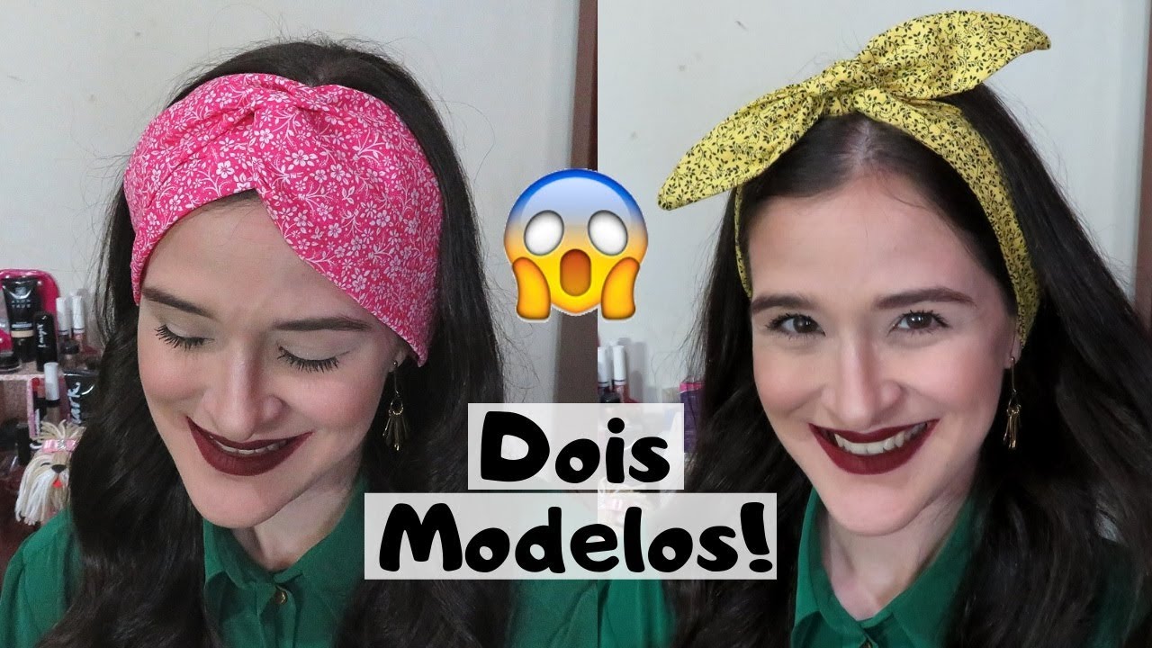 Como fazer tiara/ faixa de cabelo com nó e turbante (sem costura) | Pricity