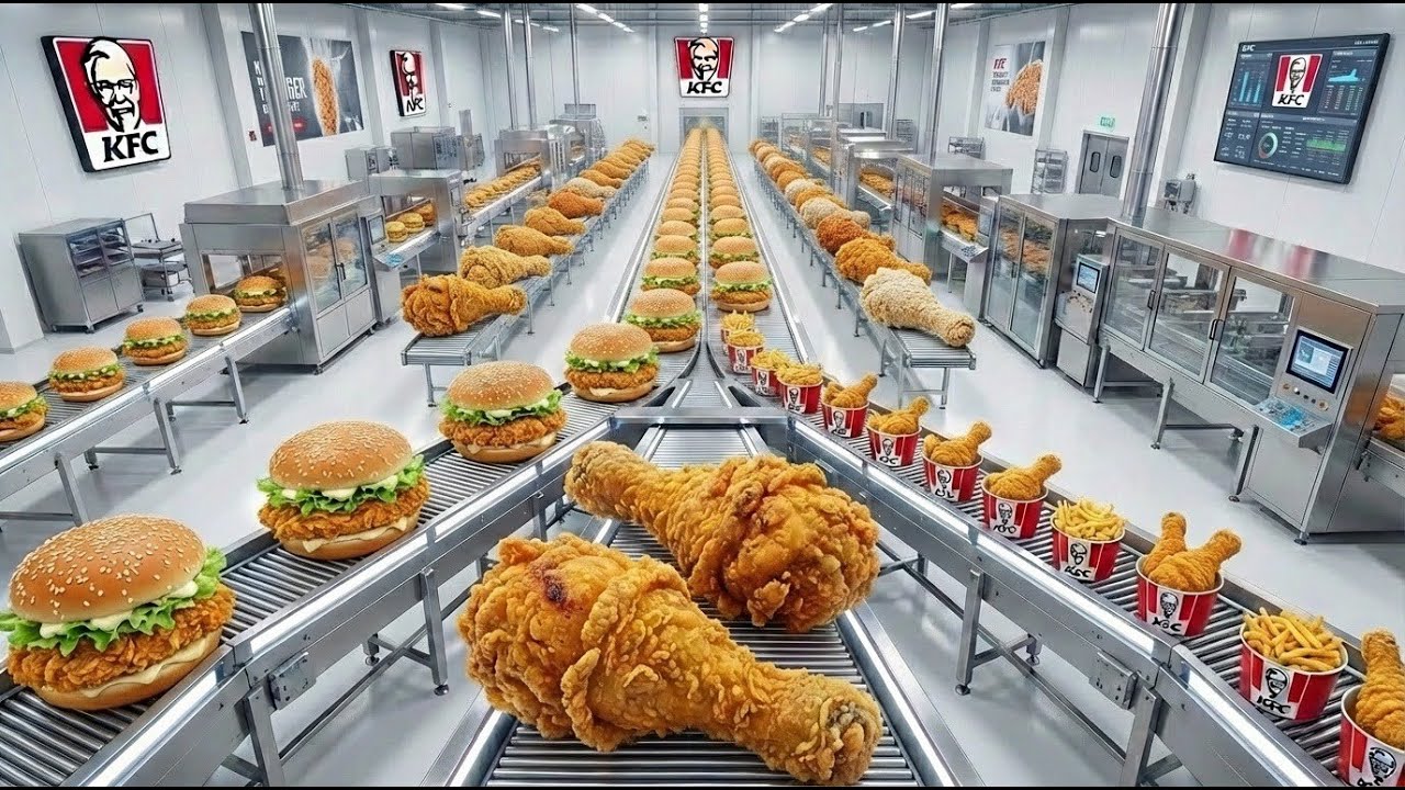 The INSANE Process Behind KFC's Secrets - Mega Factory Production!