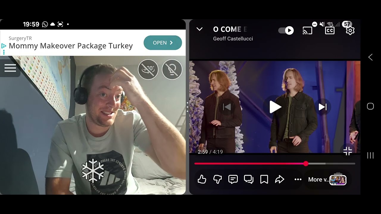 First Reaction to Geoff Castellucci - O Come, O Come Emmanuel #bass #reaction