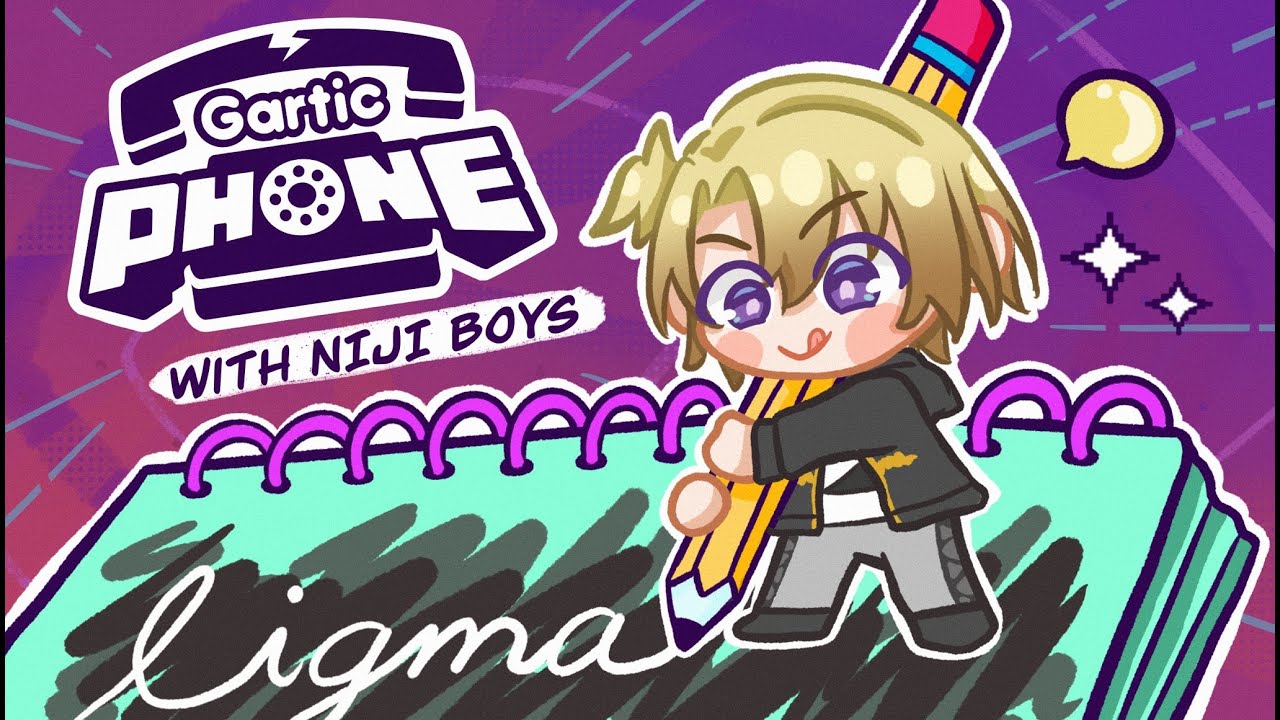 【GARTIC PHONE】My first time trying Gartic Phone w/ Niji Boys【NIJISANJI EN | Luca Kaneshiro】