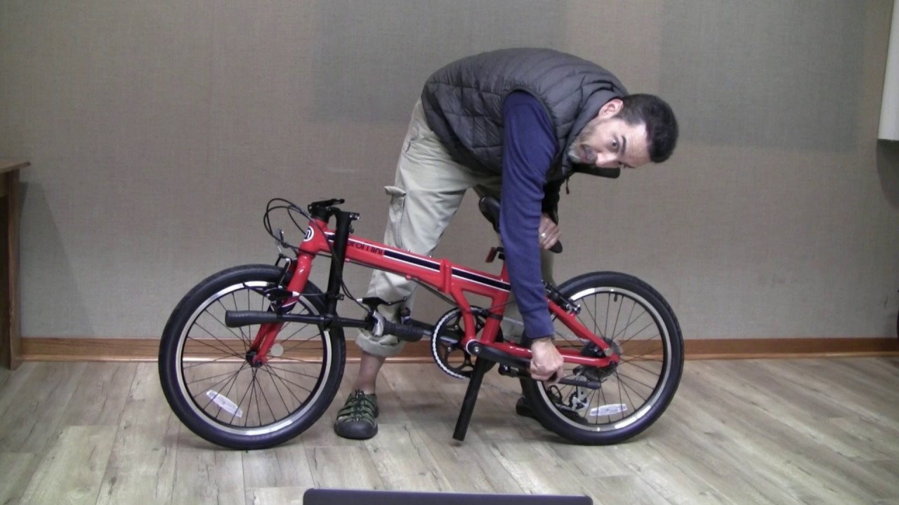 Folding a EuroMini Bike