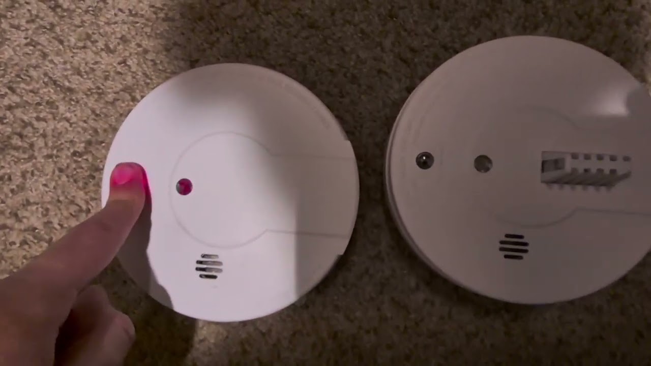 Looking at smoke alarms at home depot 