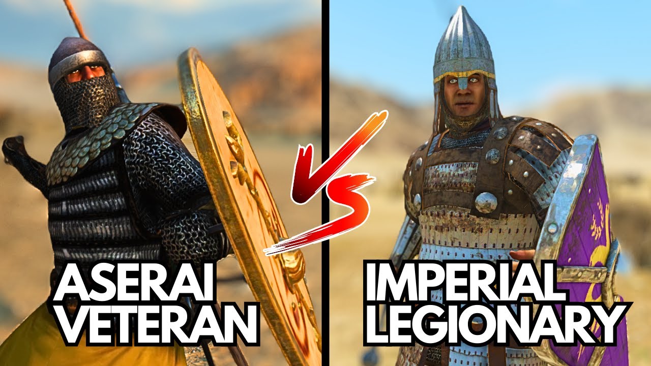 Who`s better ? Imperial Legionary VS Aserai Veteran Infantry : SKILLS, ARMOUR & BATTLE TESTING