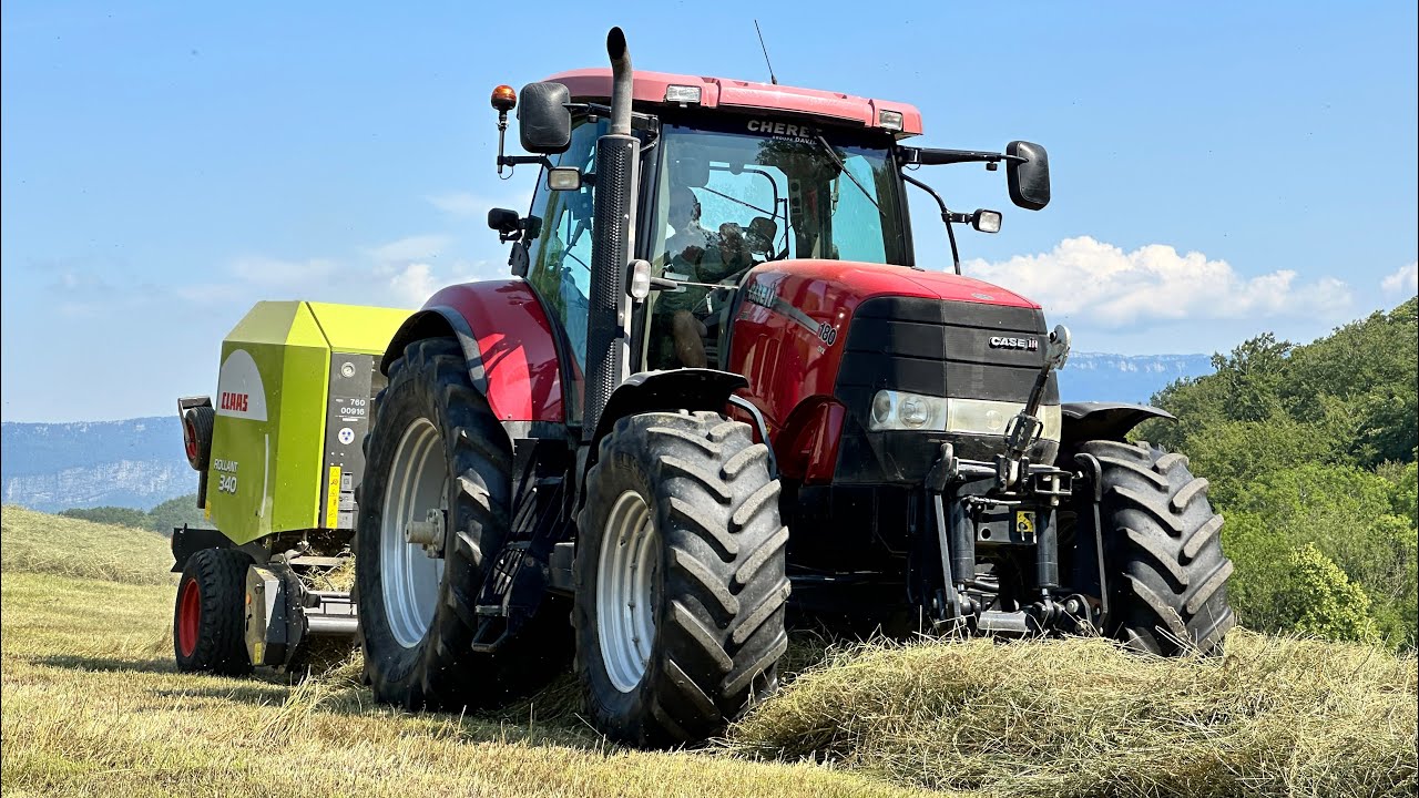 Foin - Fenaisons 2023 / IH 844-SB / Case IH Puma 180CVX Sounds / Claas Arion 420 / CAT TH407
