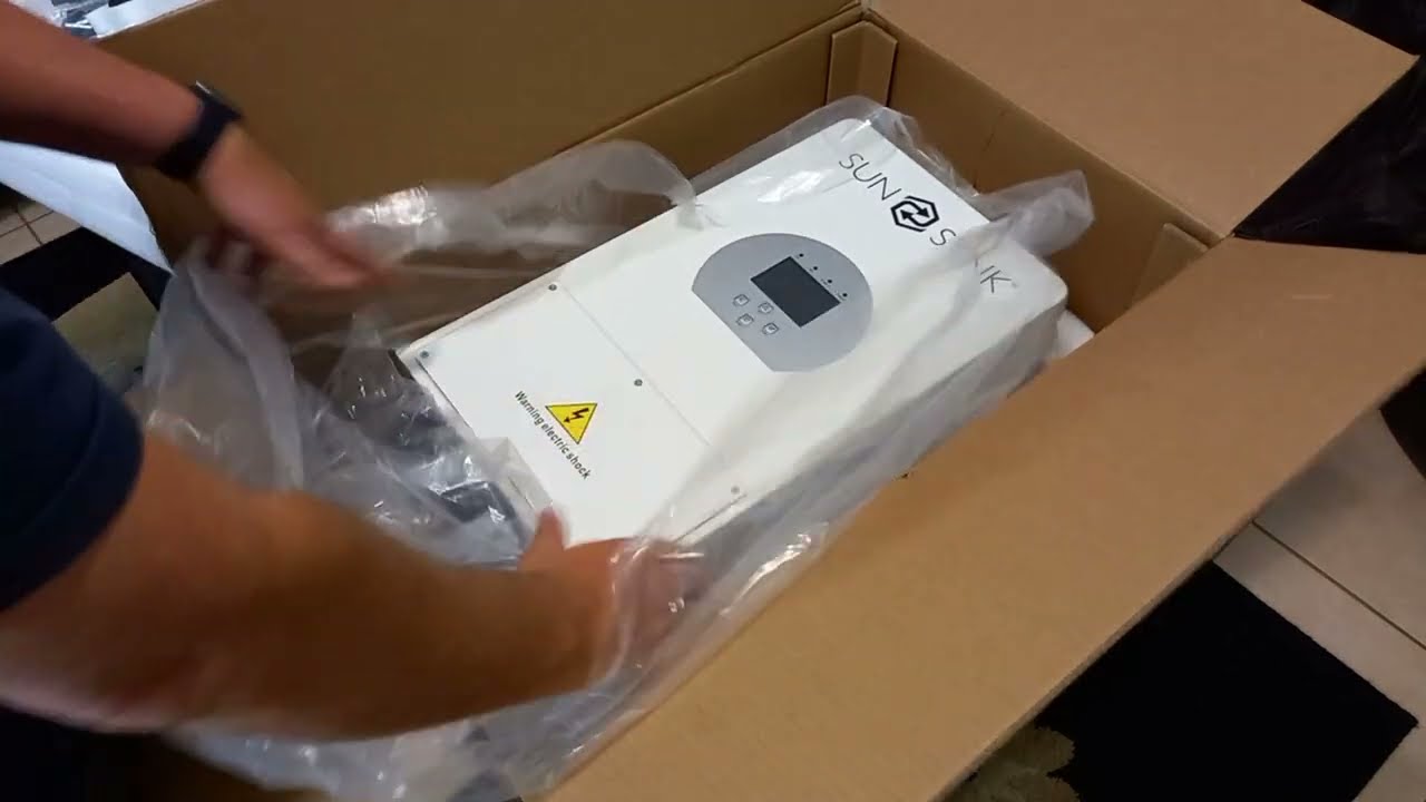 Part1- Solar Install: Unboxing and mounting of a Sunsynk Inverter and Pylontech 3.5kW battery