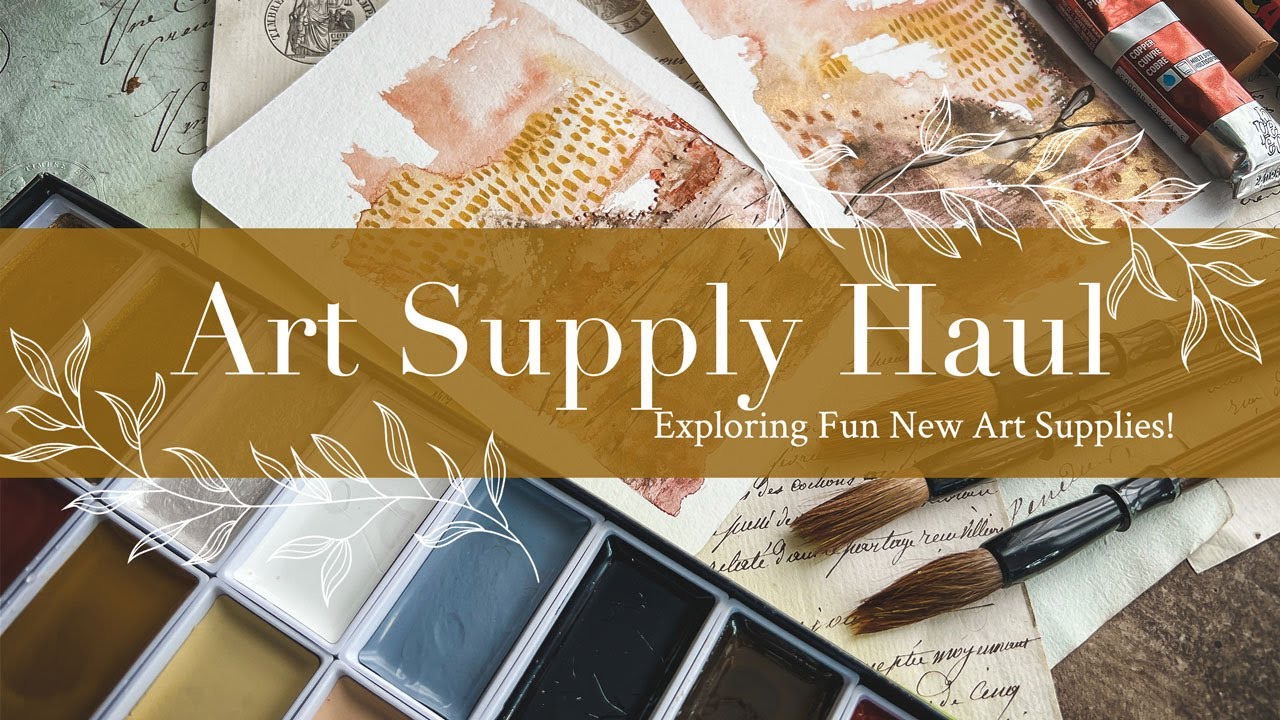 New Art Supply Haul: Trying Out Posca Pens, Chunky Charcoal, Japanese Watercolors, and More