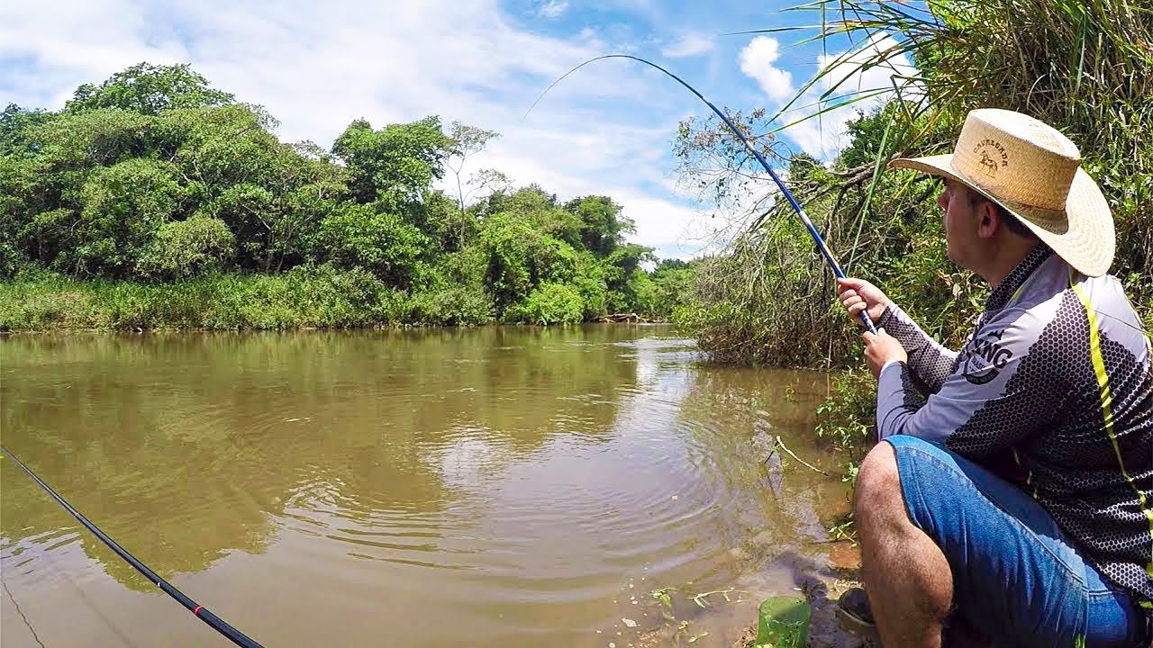 PESCARIA CAIPIRA NO RIO BATALHA  #01