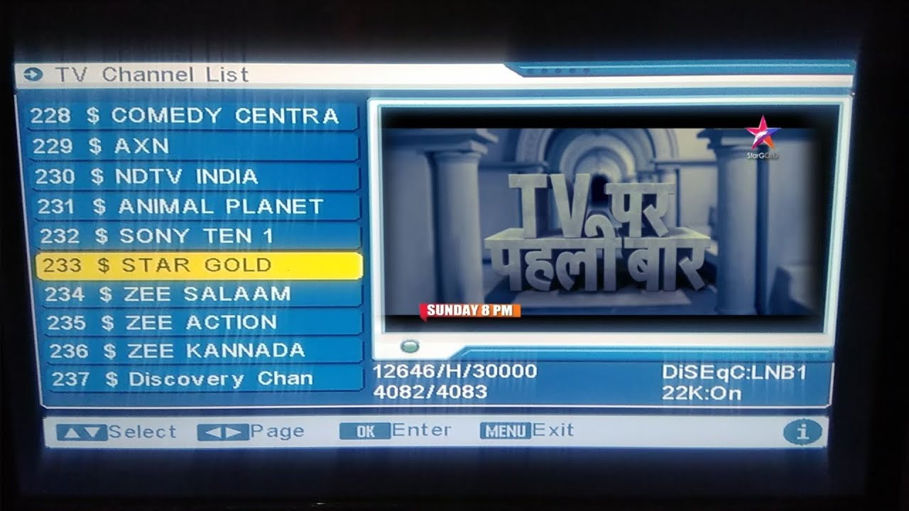dd free dish in all paid channel setting official video || Rscmobile