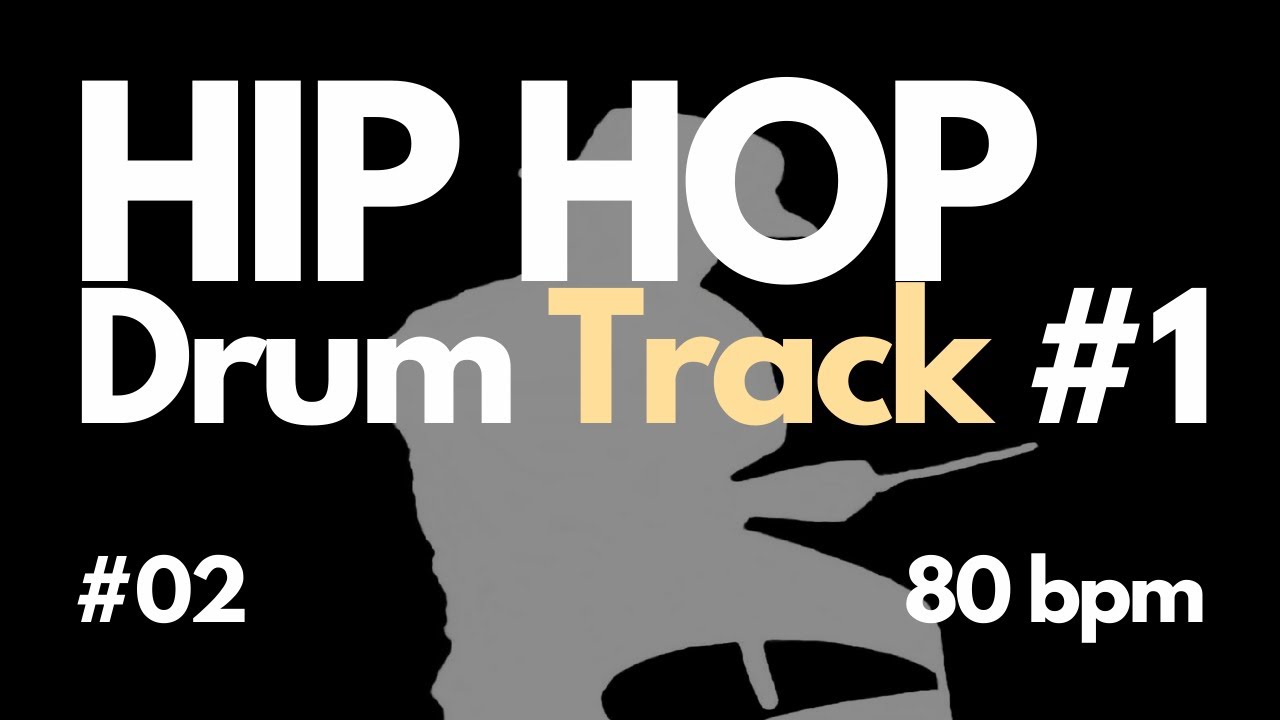Hip Hop Drum Loop Track #1 02 80bpm - Free Backing Track