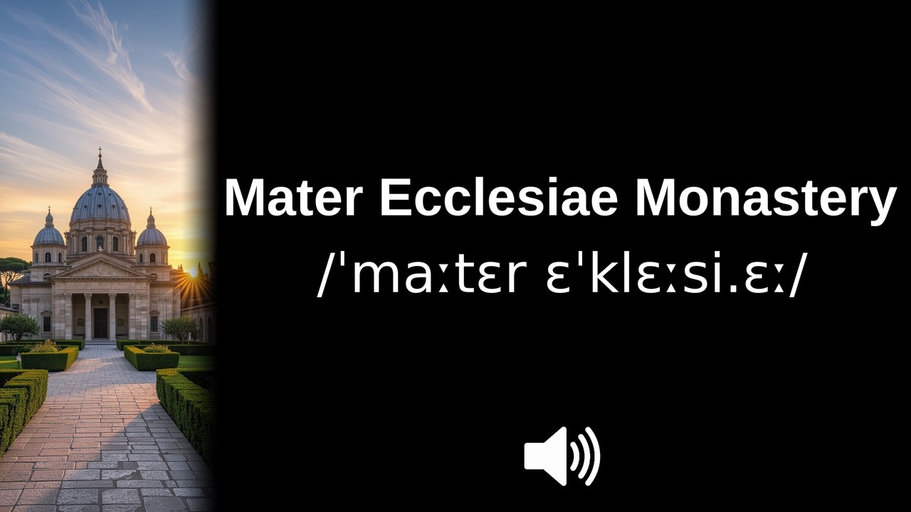 How to pronounce Mater Ecclesiae Monastery (CORRECTLY!)